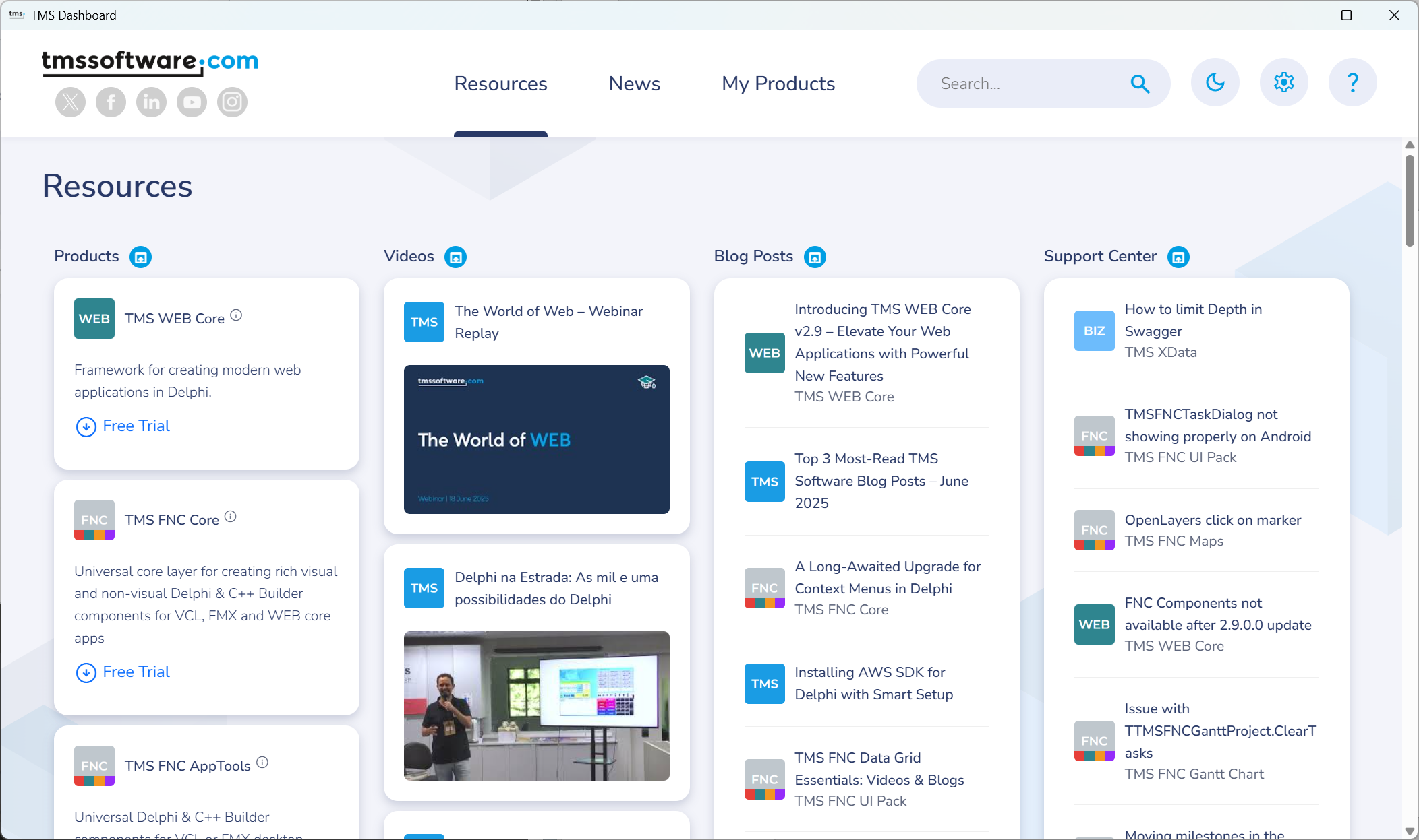 Search, Discover and Download Trials